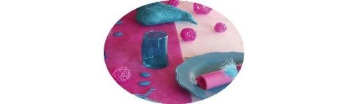 Fuschia, Turquoise