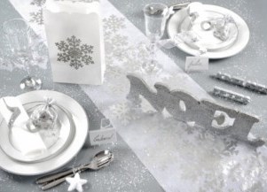 Noël blanc et argent