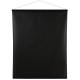 Tenture de salle noire brillant mat zoom cote mat