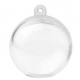 6 Boules plexi transparent couleur 4 cm