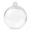 6 Boules plexi transparent couleur 4 cm