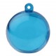 Boule transparente turquoise 4 cm boule plexi les 6