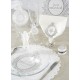 set de table just married blanc baroque deco mariage chic