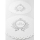 set de table just married blanc baroque set de table mariage