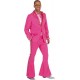 Costume de déguisement Disco Pink Sequin Or Luxe Homme