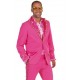 Costume de deguisement disco pink 70 s Sequin Or Luxe Homme