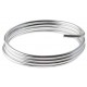 Fil metallique argent de decoration 5 mm