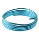 Fil metallique turquoise de decoration 5 mm