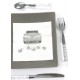 Serviette de table Car Just Married papier blanc les 10