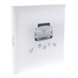 Livre d'or car just married blanc