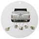 Marque Place Car Just Married Rond Blanc 9.8 cm les 10