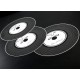 Set de Table Disque Vinyle Noir Rock'n Roll 34 cm les 6
