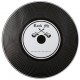 Set de Table Disque Vinyle Noir Rock 34 cm les 6