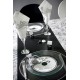 Set de Table Disque Vinyle Noir Rock table mariage