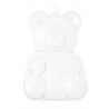 Boîtes à dragées ours plexi transparent couleur les 4