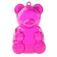 Boîte à dragées ours fuchsia 7.9 cm les 4