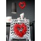 Coeur Plumes Rouge 20 cm Deco A Suspendre idee deco