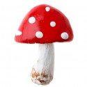 Champignon Autocollant Rouge Blanc Decoratif les 6