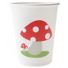 Gobelets Champignon Carton Blanc Cassé les 10