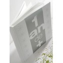 Livre d'or Anniversaire 1an de + Blanc Argent