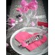 4 Coeurs Metal Deco Couleur A Pois 4 cm deco de table