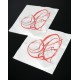 10 Serviettes de Table Coeur Design Papier Blanc Cassé 