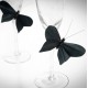 6 Papillons Noir de decoration idee de decoration de table