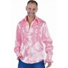 Déguisement chemise disco rose homme luxe