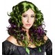 Perruque Gothique Verte Violette Swamp Witch Femme