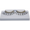 Faux Cils Noir Argent Diamond Strass Luxe et Colle A Faux Cils