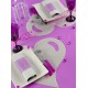 Set de Table Coeur Taupe Intissé les 50