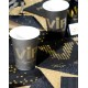 Gobelet VIP Carton Noir Or Chic les 10