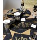 Gobelet VIP Carton Noir Or Chic deco feerique