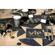 Gobelet VIP Carton Noir Or deco de table VIP raffinee