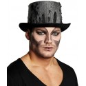 Chapeau haut de forme Halloween noir adulte