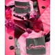 Serviette de table glamour noire fuschia en papier 