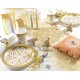 Assiette orientale or carton deco de table festive