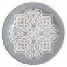 Assiettes Motif Oriental carton argent 23 cm les 10