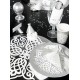 Assiette orientale carton argent arabesque deco 1001 nuits