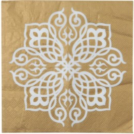 Serviette de table Motif Oriental or les 20