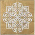 Serviettes de table Motif Oriental or les 20