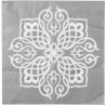 Serviette de table Motif Oriental argent les 20