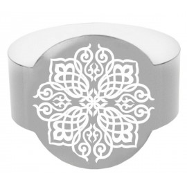 Rond de serviette Oriental argent les 6