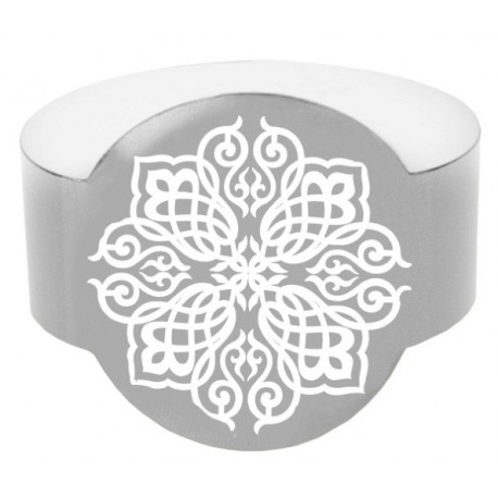 Rond de serviette Oriental argent les 6