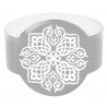 Rond de serviette Oriental argent les 6