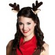 Oreilles de renne de Noël sur pince a cheveux