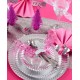 Assiette carton argent brillant grande assiette 23 cm les 10