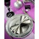 Assiette Carton Metallise Argent idee deco de table