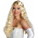 Perruque Ange Tinsel blonde Etoiles or bouclée femme