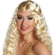 Perruque Ange Tinsel blonde Etoiles or bouclée femme